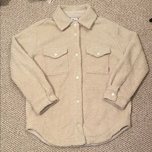 tentree Cream Teddy Jacket